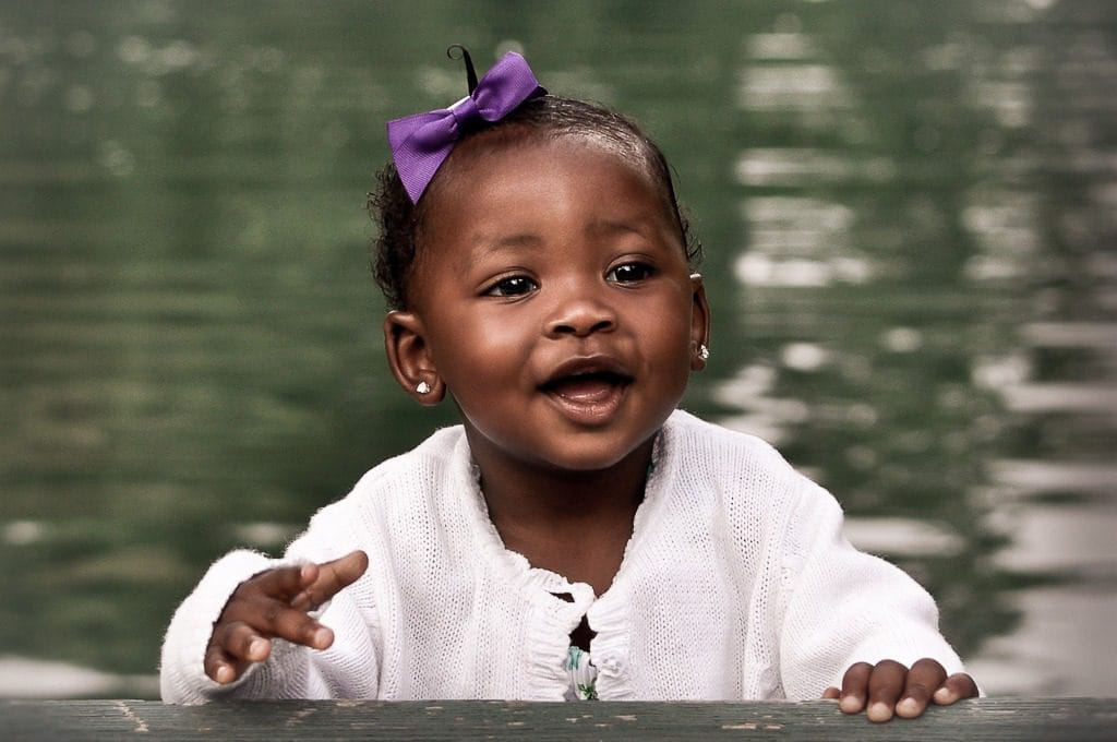 Lilly baby portrait at Elk Grove Park