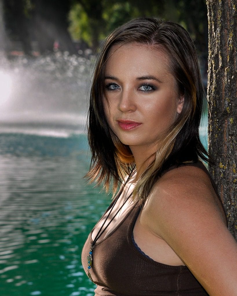 Zoe senior portrait at Elk Grove Park